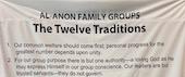 The Twelve Traditions (wide wall banner)