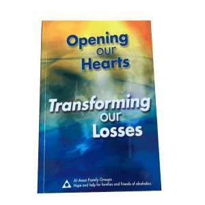 Boook cover for "Opening our Hearts Transforming our Losses" (B-29)