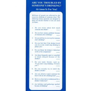 (S-17) Are You Troubled by Someones Drinking flyer
