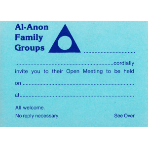 Invitation to an Open Meeting (card)