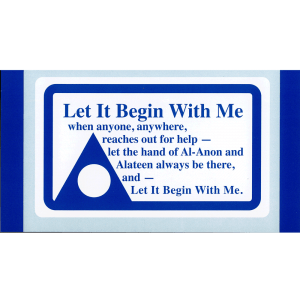 (X-16) Al-Anon Declaration table card